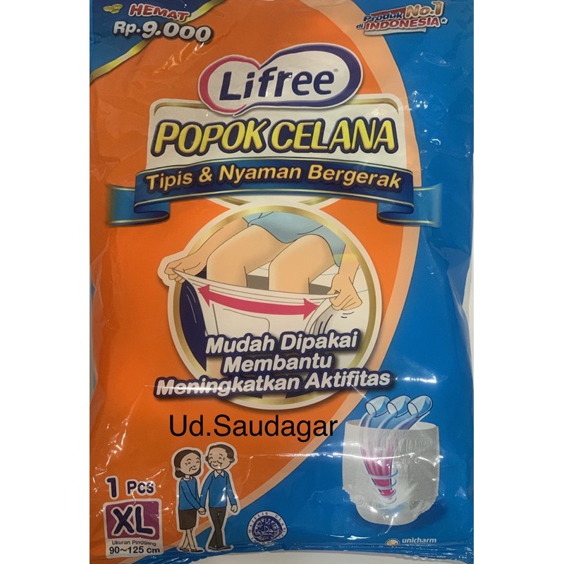 Lifree Pants Sachet Renceng XL1 Popok Celana Dewasa