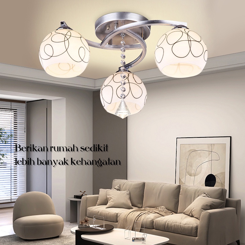 ✨ Garansi ✨Lampu plafon minimalis 3 In 1 Lampu Ruang Tamu Minimalis Lampu Gantung Plafon Desain Nordic modern Untuk Bohlam tidak termasuk