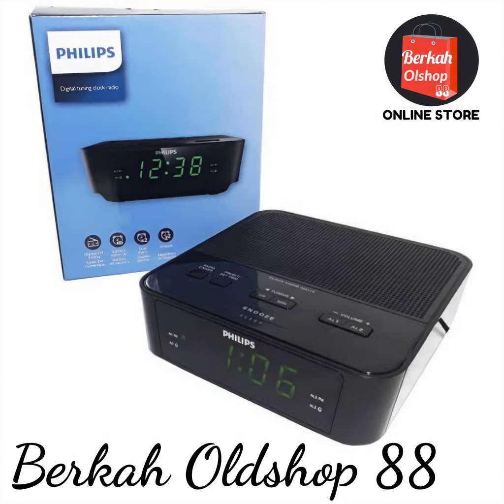 Berkah Oldshop 88 - Philips Digital Tuning Alarm Clock AJ-3116 / TAR-3205 FM Radio