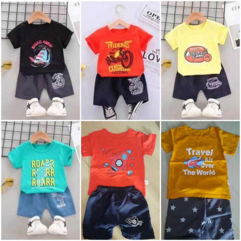 LittleShoes Setelan Anak Laki-Laki Import KENKIDZ Setelan Anak Import 0-12 Bulan