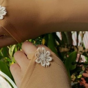 [HUSNA HIJAB] Handsock Cincin Melati Satu / Handsock Melati