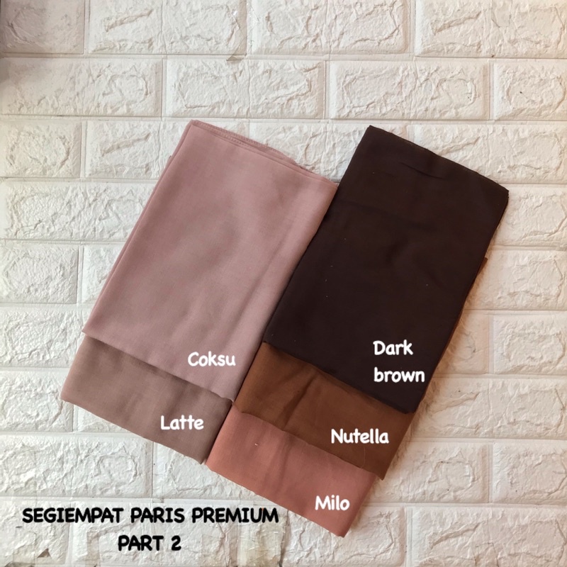 38 WARNA SEGIEMPAT PARIS VOAL PREMIUM ANTI LETOY JAHIT TEPI / HIJAB SQUARE KATUN PARIS UNTUK SEKOLAH JILBAB KERUDUNGTERMURAH LENGKAP WARNA