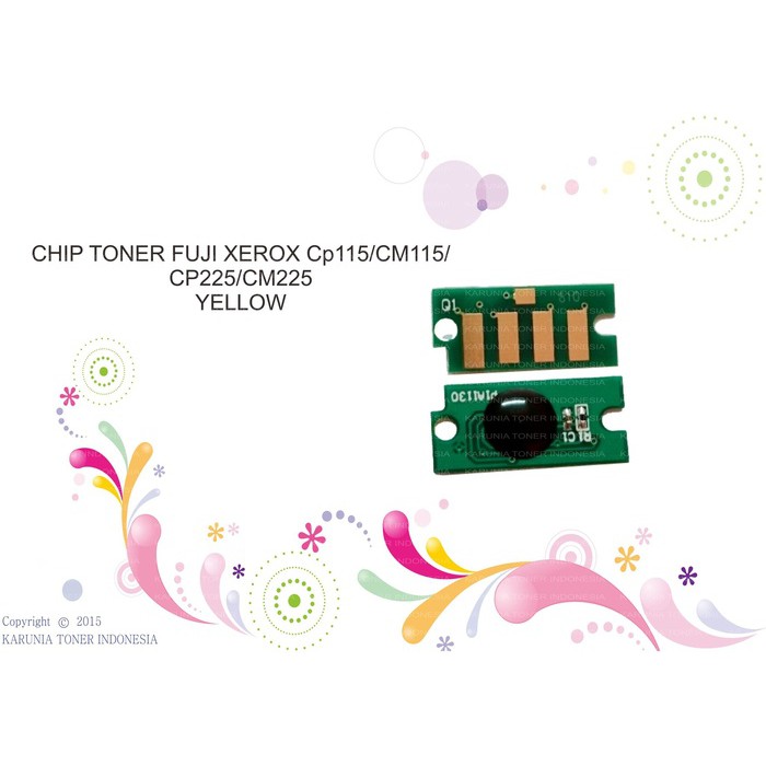 CHIP TONER FUJI XEROX Cp115 CP116 CM115 CP118 Cp119 CP228 CP225 Yellow