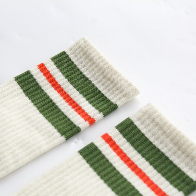 Mildness Kaos Kaki Terry Sport Crew Athletics High Performance Pendek Olahraga Abu Putih