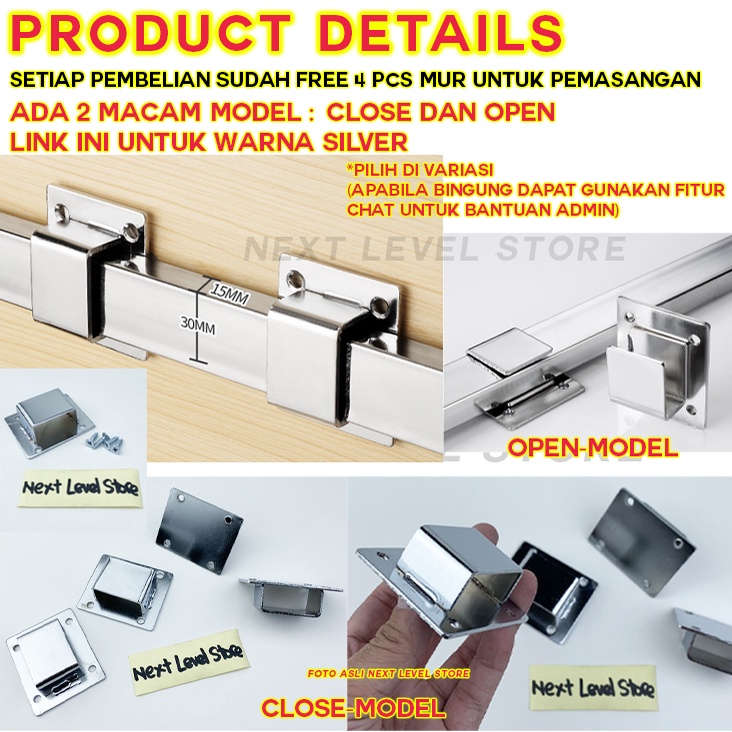 Bracket Wall Support Single Hook Kotak Cantolan Pipa Besi - Ada 2 model dan 3 warna - Pilih di VARIASI