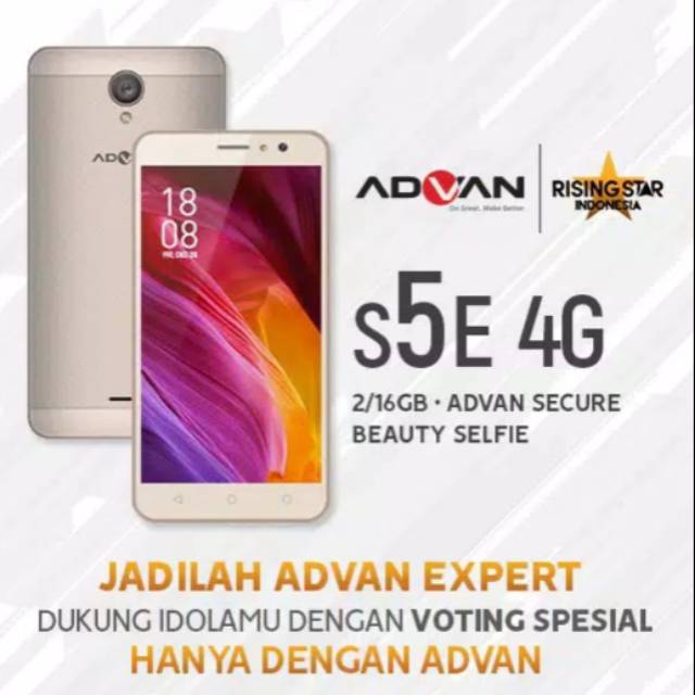 Advan S6E 4G Ram 2GB Rom 16GB Garansi Resmi Advan 1 Tahun