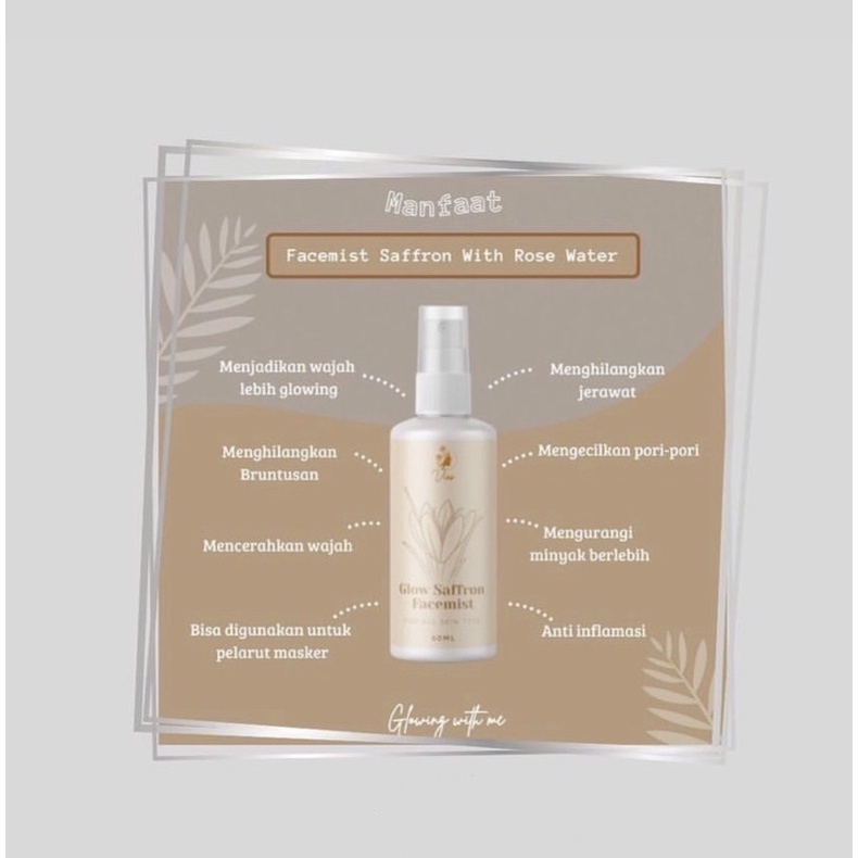 READY STOK FACE MIST SAFFRON BY VIES GLOW SAFFRON