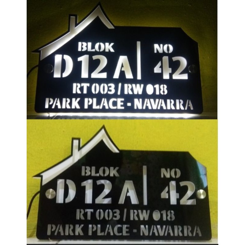 

papan alamat rumah