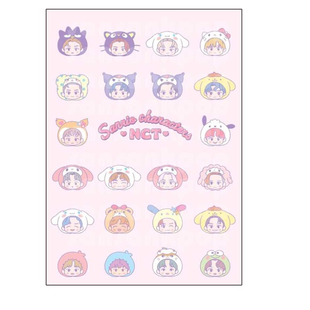 stiker nct sanrio