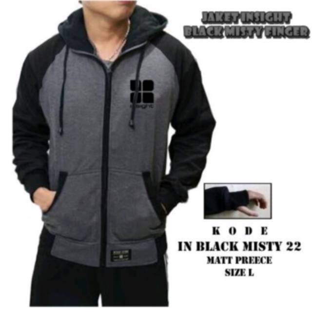 Jaket insight black misty finger