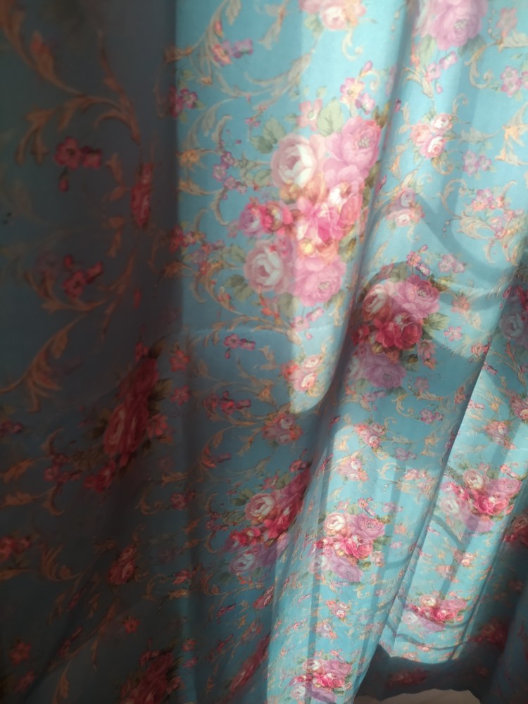 Gordyn Gorden Blackout Shabby Sakura Bolak Balik