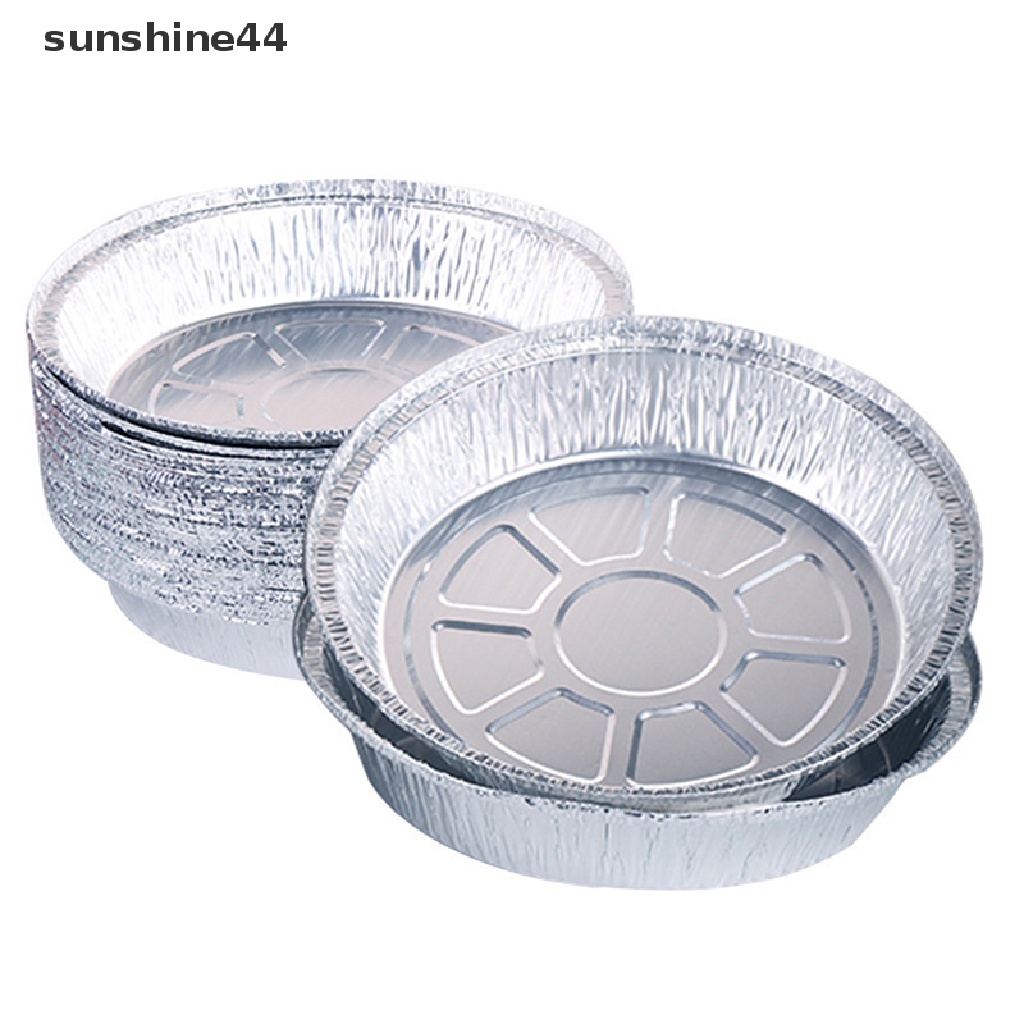 Sunshine 50pcs Nampan Aluminum Foil Tebal Sekali Pakai Untuk BBQ