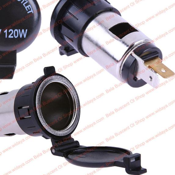 ➨ DIY Cigarette Lighter Power Outlet Motor Mobil Socket Waterproof Cover ♪