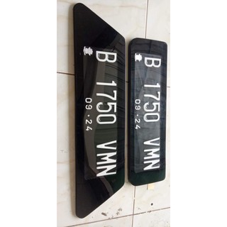 Cover Plat Nomor Mobil Mika Acrylic Custom tatakan Dudukan Plat Nomer