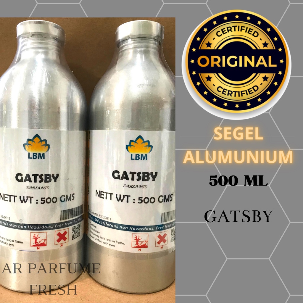 Bibit Parfum GATSBY - GASBY By LBM 500 ml ( SEGEL ) / Bibit Parfum Gatsby 500ml Refill Segel   Bibit