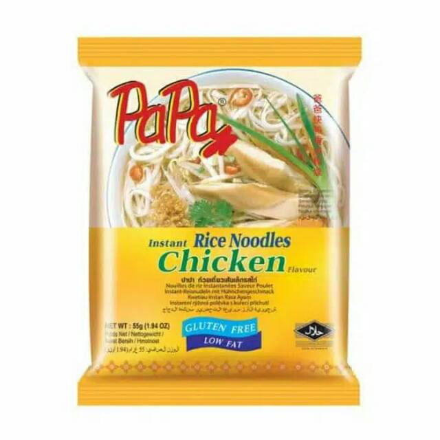 

PAPA RICE NOODLE CHICKEN MIE BERAS KUAH RASA AYAM 55GR