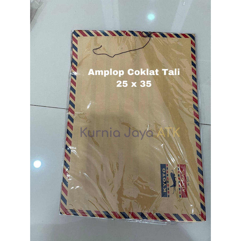 

AIRMAIL Amplop Samson Coklat Tali F4 Folio Map 25 x 35 cm Murah Berkualitas