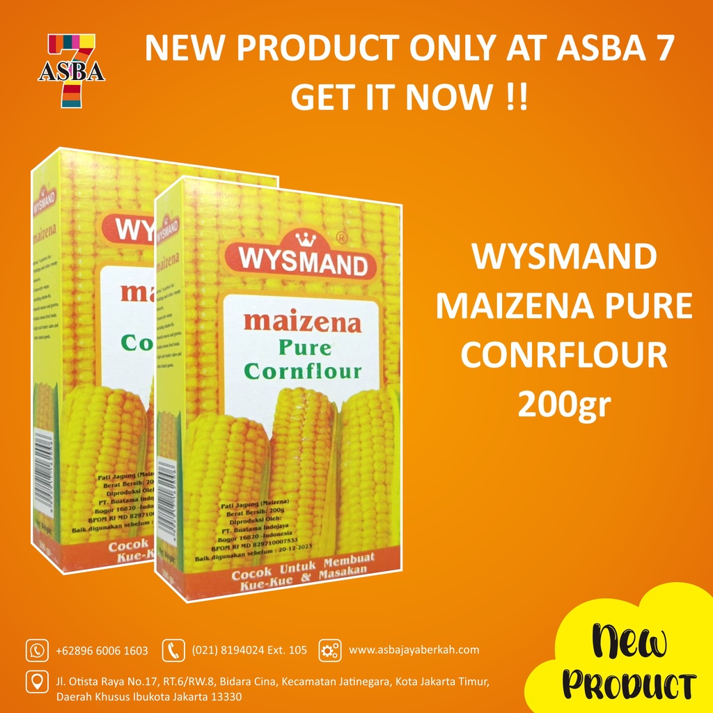 

WYSMAND MAIZENA CORNFLOUR 200GR