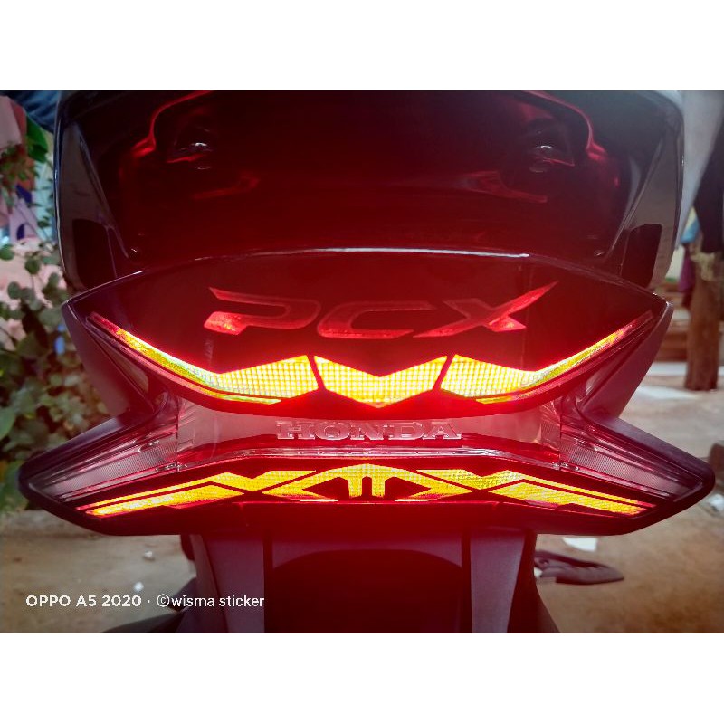 Stiker Stoplamp PCX // Sticker Lampu Belakang PCX // Sticker Stoplamp PCX CUSTOM