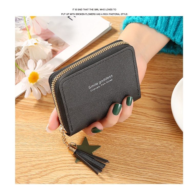 ♥DPS829♥D03 COD DOMPET WANITA DOVE MINI GRACE KOREAN FASHION TRENDY FASHION WALLET-HITAM