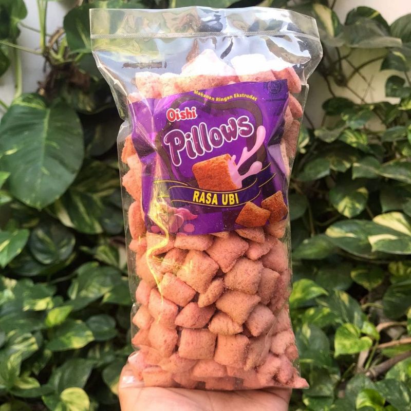 

PILLOW UBI 280G SNACK REPACK BRANDED ASLI 100%