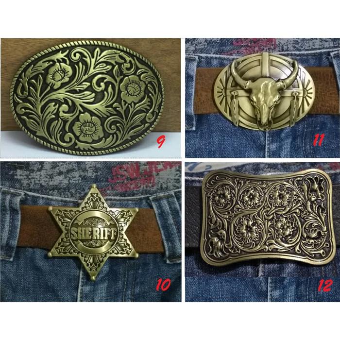 Gesper | Retro/Vintage/Cowboy/Cowgirl Belt Buckle, Kepala Ikat Pinggang / Sabuk Kualitas Terbaik