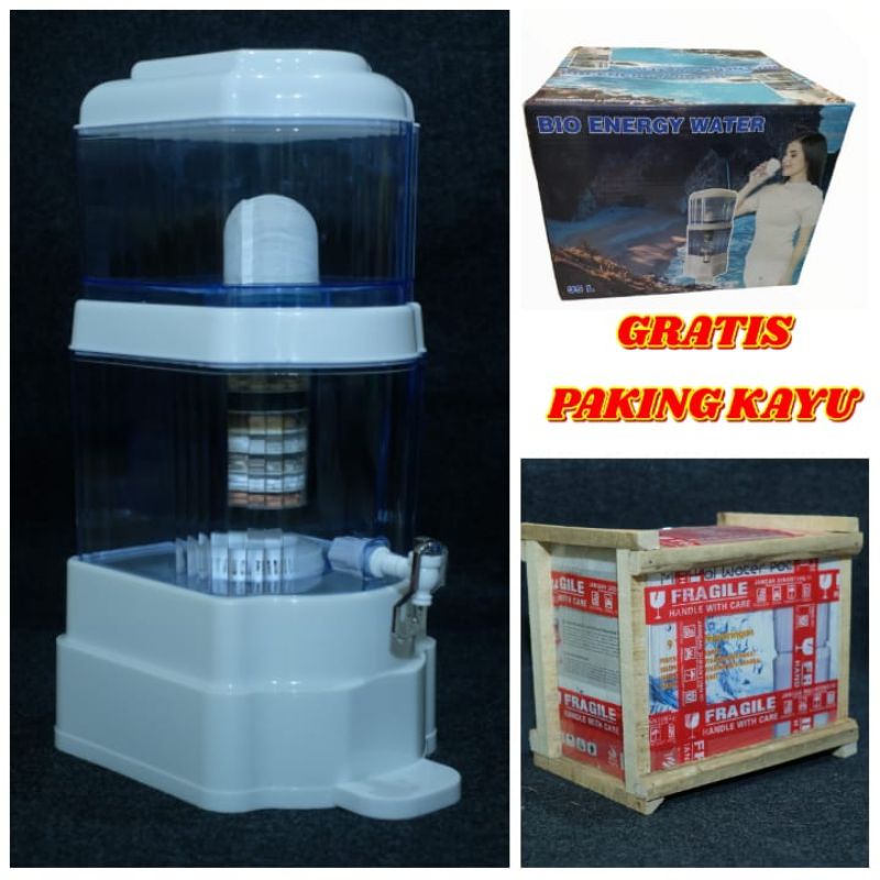 Bio Energy Water Purifier 35 liter mineral water pot, penyaring air Mentah Menjadi Air Minum