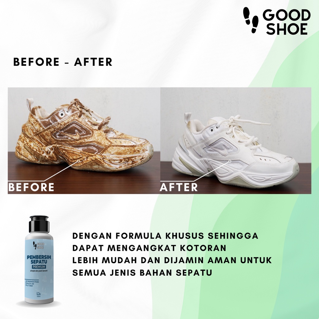 Pembersih Sepatu Good Shoe Canvas Kanvas Suede Futsal Bola Sneakers Sabun Pencuci Dan Perawatan Sepatu Kotor Noda Lumpur Susah Hilang Sabun Cuci Sepatu Shoes Cleaner Kit