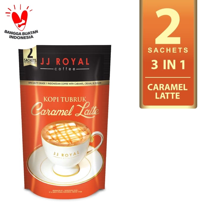

vd201r Jj Royal Coffee Kopi Tubruk Caramel Latte Inner Bag @ 2 Sachets Ds20X11