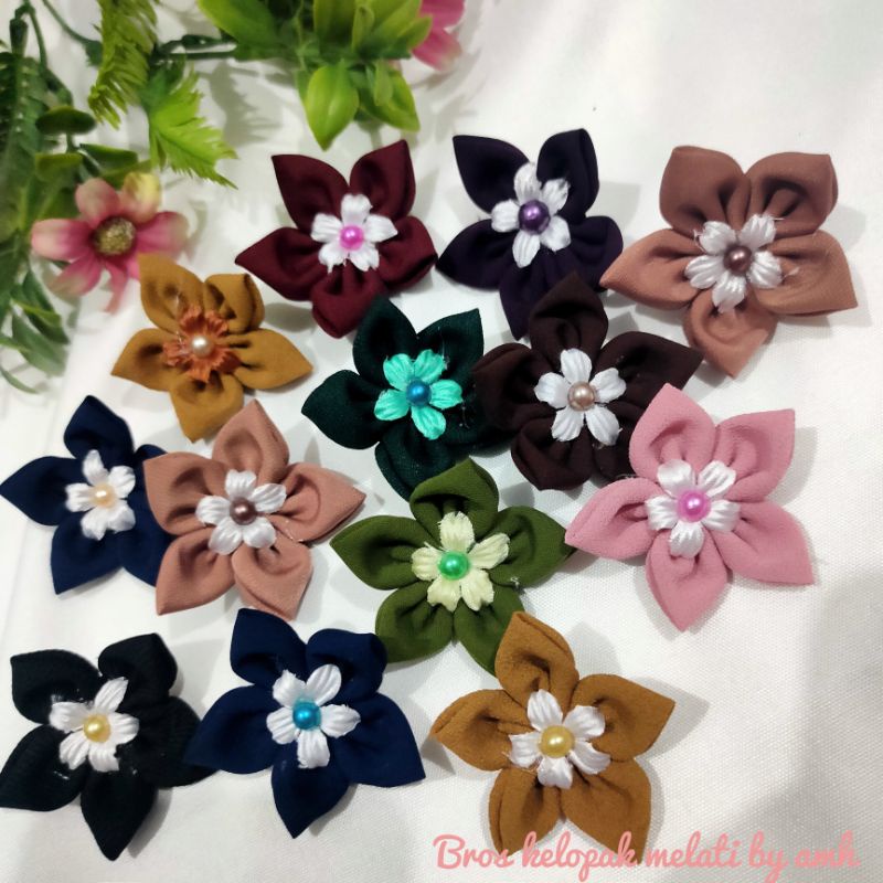 BROS BUNGA KAIN PERCA / SOUVERNIR BROS UKURAN SEDANG