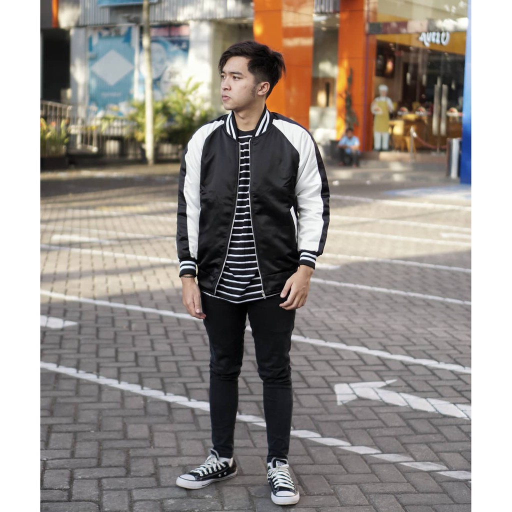 Sukajan Bomber Jacket - Jaket Bomber Pria - Jaket Baseball Varsity