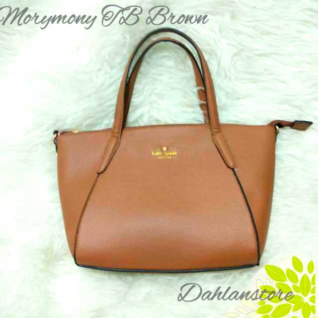 Tas Morymony Totebag Brown / Coklat Tan | Promo  Fashion Bag Cewek Segitiga Grosir COD Kado Anniv