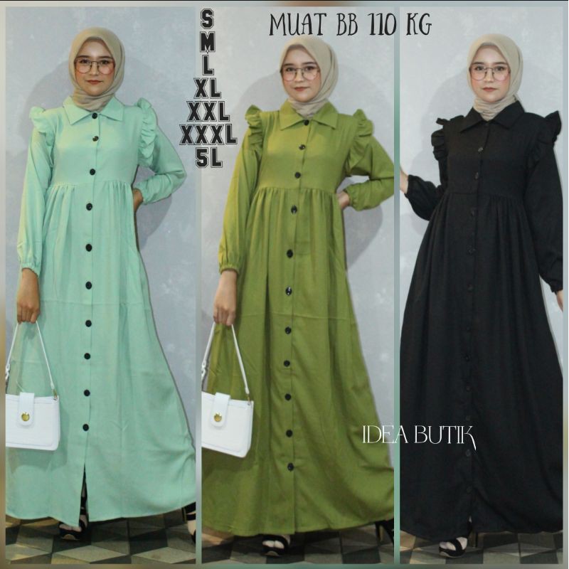 SAVIA DRESS_ GAMIS JUMBO DAN STANDAR UKURAN S M L XL XXL XXXL 5L-1