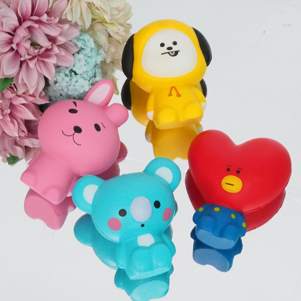 Squishy Karakter BT  Slow Rise Besar Boneka Squisy Skuisi Lucu Motif Lucu Kpop Korea Mainan Anak