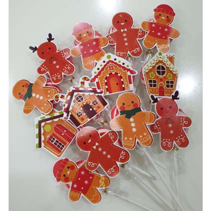 

Natal Christmas Permen Lolipop isi 12pc Custom Lolipop Xmas