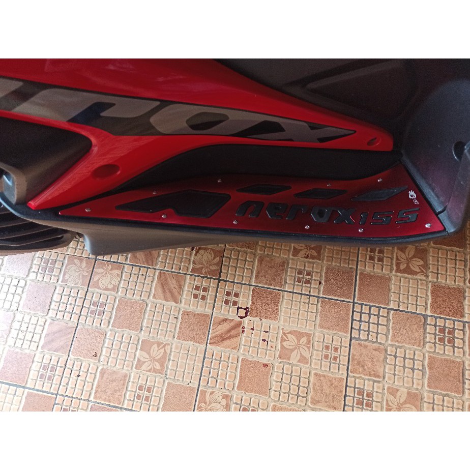 Bordes Cover Pijakan  Yamaha Aerox 155 Cnc Pijakan Kaki Aksesoris Variasi Aerox 155