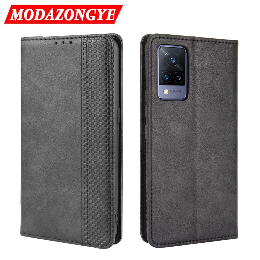 PU Leather Stand Holder VIVO V21 4G Flip Casing VIVO V21