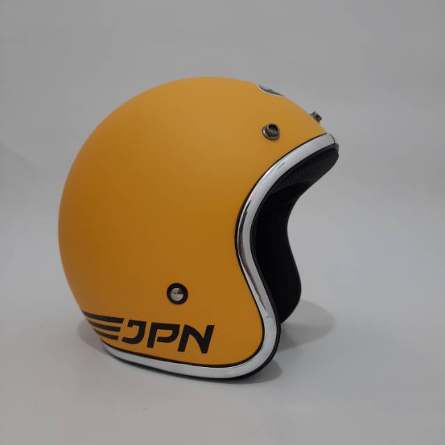 Helm Bogo Kuning Dof List Chrome