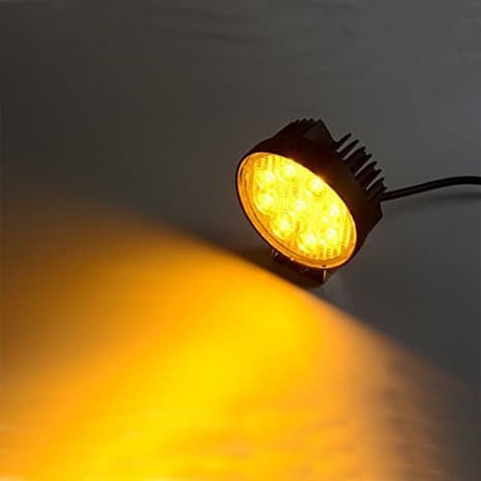 Worklight 27 Watt Lampu Sorot Cree 9 Mata 27W Kuning Bulat