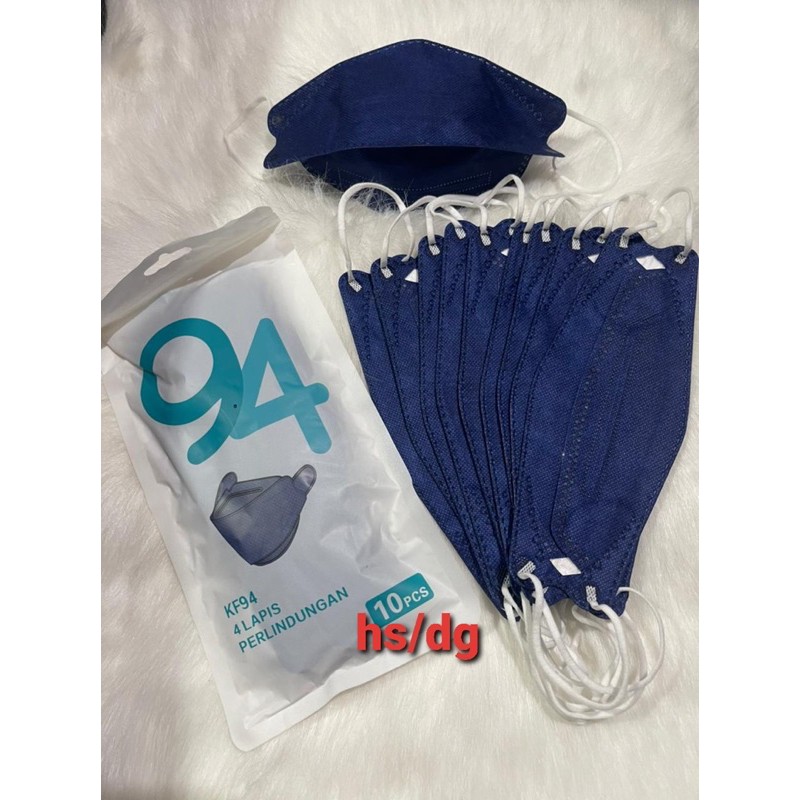 masker kf94 biru dongker masker 10pcs masker medis