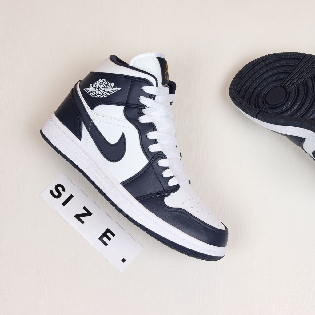 Sepatu Air Jordan 1 MID Navy White