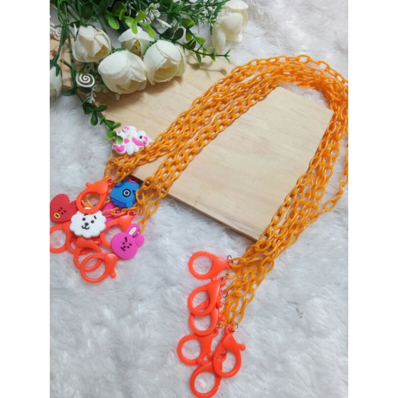 kalung masker anak / strapmask karakter / talimasker