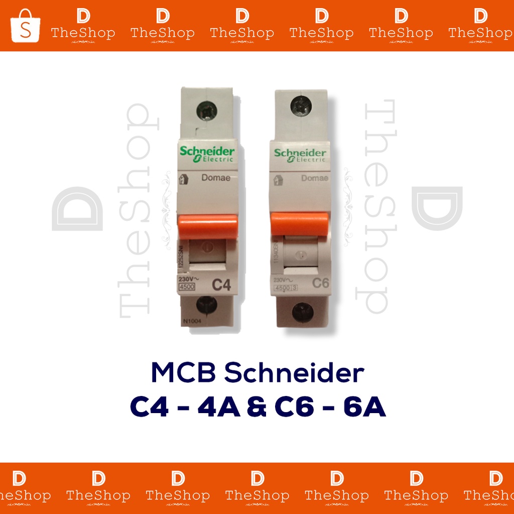 MCB Schneider 4A dan 6A - Domae 4 Ampere & 6 Ampere