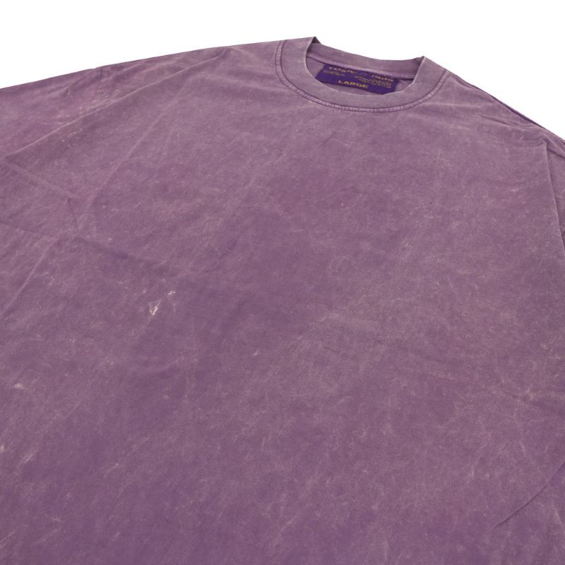 OVERSIZE TSHIRT TOXIC1805 BLANK PLUM CANDY WASH