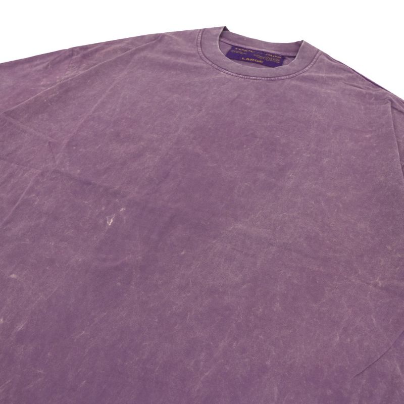 OVERSIZE TSHIRT TOXIC1805 BLANK PLUM CANDY WASH