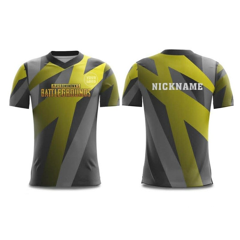 jersey gaming pubg custom bebas desain free nama dan logo kaos gaming