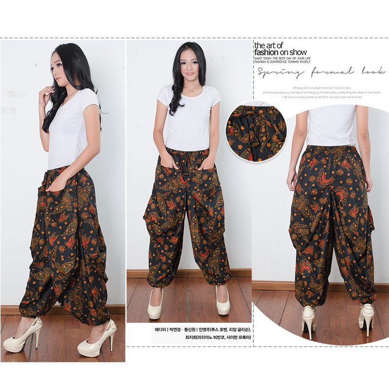 SB Collection Celana Panjang Vinni Longpants Aladin Joger Batik Wanita