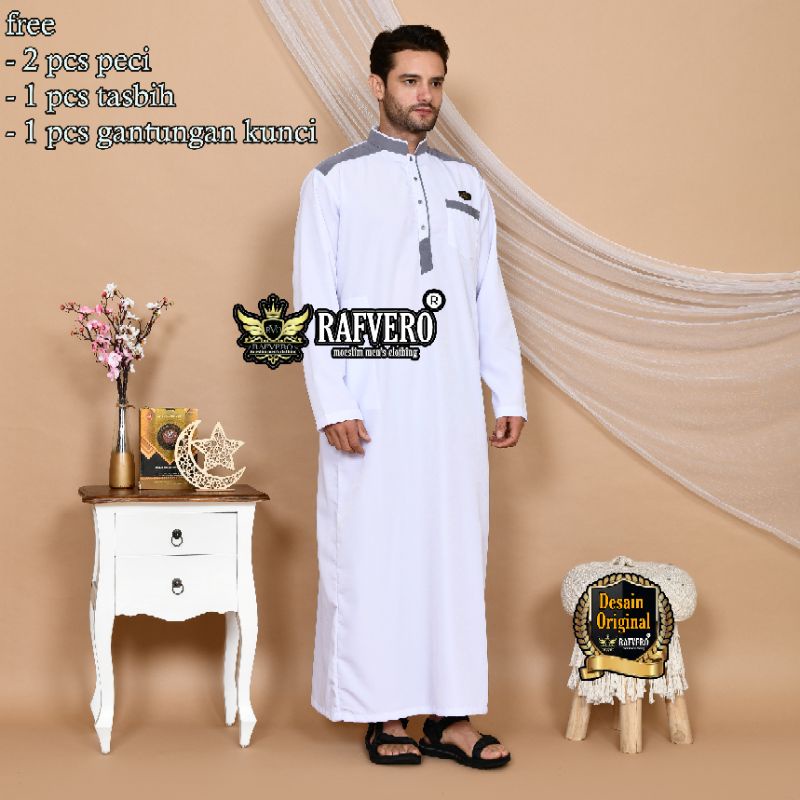 Gamis Jubah Pria RAFWAN ORIGINAL RAFVERO - Gamis Pria Terbaru