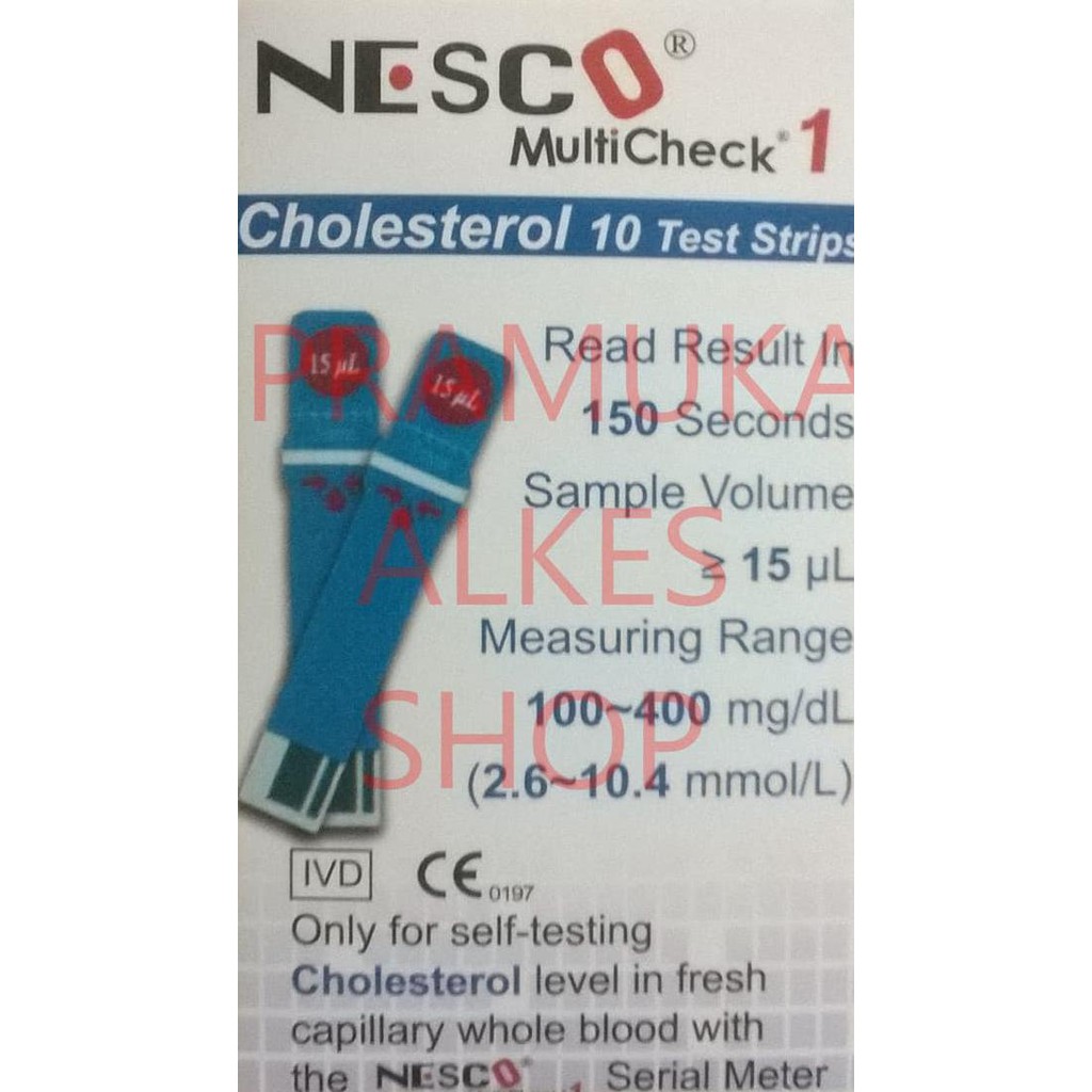 Gratis Ongkir STRIP KOLESTEROL NESCO MURAH. PRAMUKA ALKES SHOP Terbaru