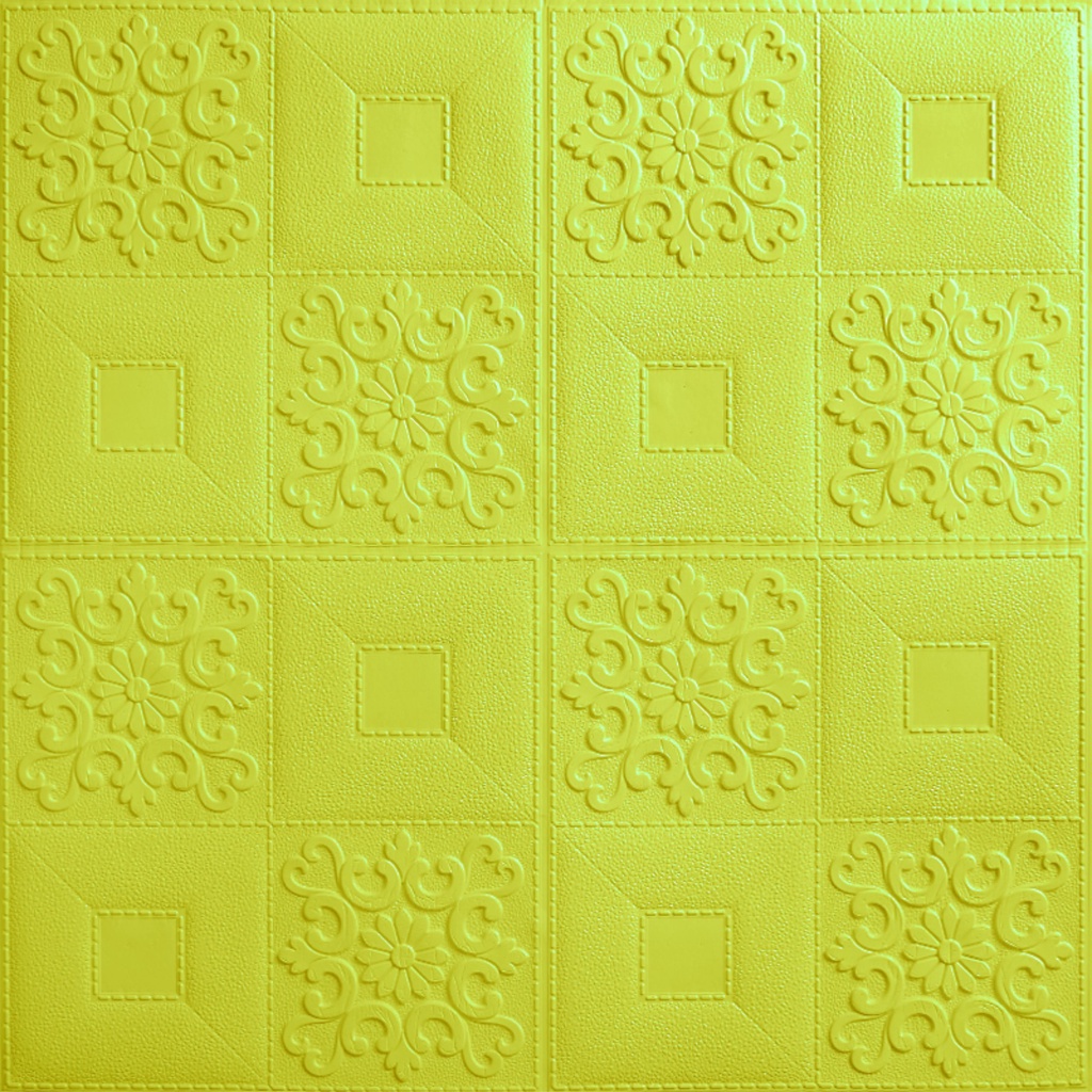 [COD] Wallpaper Dinding 3D Corak kotak-kotak 70*70cm Walpaper Stiker Dinding Dekorasi Kamar Best Seller-Lemon